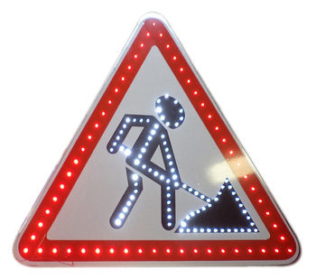 Знак 1.25 дорожные работы - Дорожные знаки - Светодиодные знаки - магазин ОТиТБ - охрана труда и техника безопасности