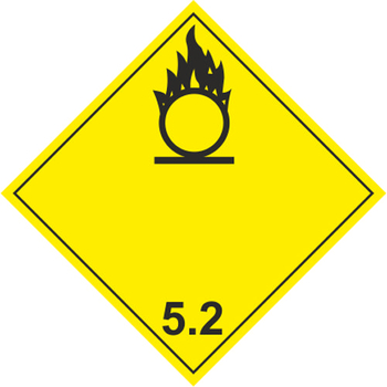 Окисляющие вещества - Маркировка опасных грузов, знаки опасности - магазин ОТиТБ - охрана труда и техника безопасности