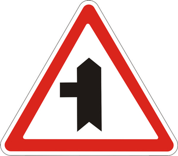2.3.3 примыкание второстепенной дороги слева - Дорожные знаки - Знаки приоритета - магазин ОТиТБ - охрана труда и техника безопасности