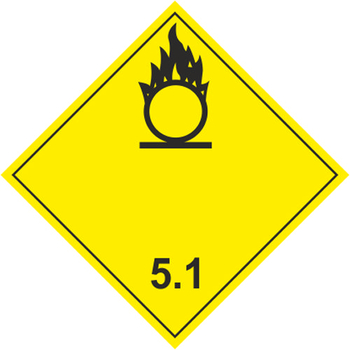 Окисляющие вещества - Маркировка опасных грузов, знаки опасности - магазин ОТиТБ - охрана труда и техника безопасности
