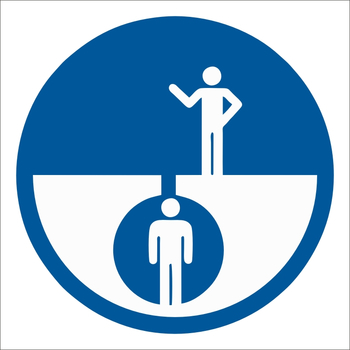 B116  Наблюдающий (200х200мм) - Знаки безопасности - Вспомогательные таблички - магазин ОТиТБ - охрана труда и техника безопасности