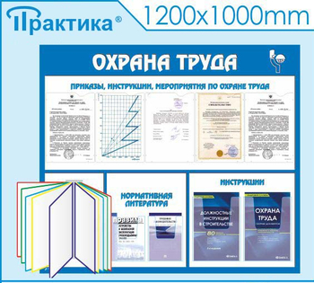 С07 Стенд охрана труда (с перекидной системой) (1300х1000 мм, пластик 3 мм, Прямая печать на пластик) - Стенды - Стенды по охране труда - магазин ОТиТБ - охрана труда и техника безопасности