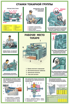 ПС08 Безопасность труда при металлообработке (пластик, А2, 5 листов) - Плакаты - Безопасность труда - магазин ОТиТБ - охрана труда и техника безопасности