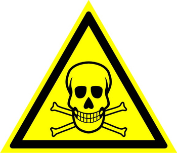 W03 опасно! ядовитые вещества (пленка, сторона 200 мм) - Знаки безопасности - Предупреждающие знаки - магазин ОТиТБ - охрана труда и техника безопасности